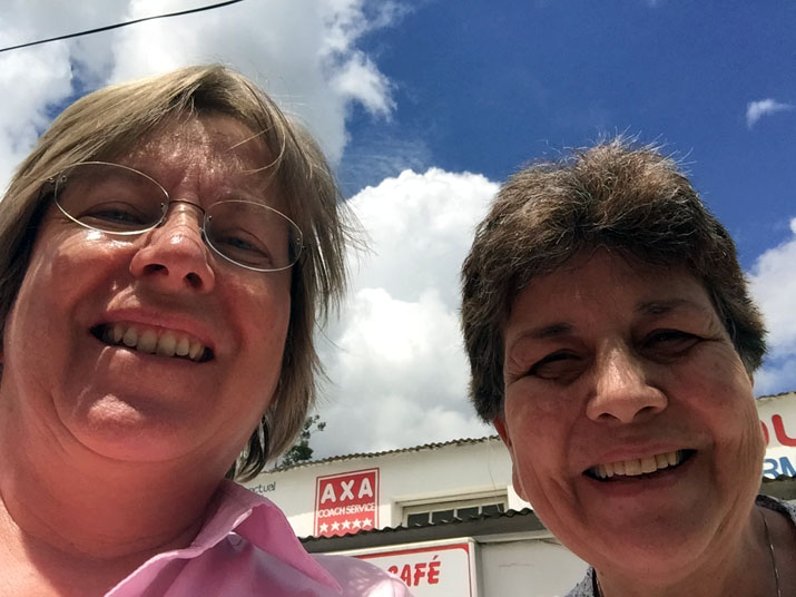 Lynn and Susan get the bus